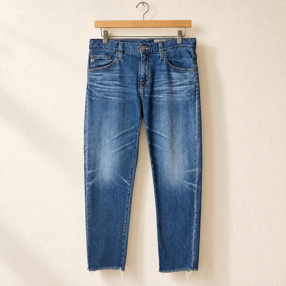 AG Adriano Goldschmied Ex Boyfriend Slim Jeans Women 27 Blue Denim Slouchy Y2K